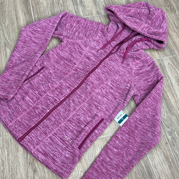 ☀️ ROXY ELECTRIC FEELING FLEECE HOODED SWEATER Athleisure ☀️ - Picture 8 of 9
